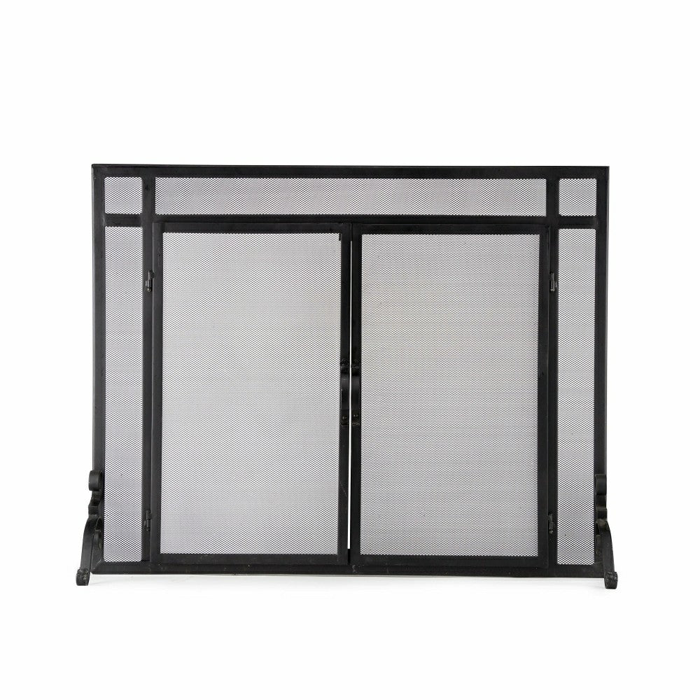 Steel Flat Guard Fire Screen | Plow & Hearth