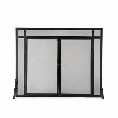 Steel Flat Guard Fire Screen | Plow & Hearth