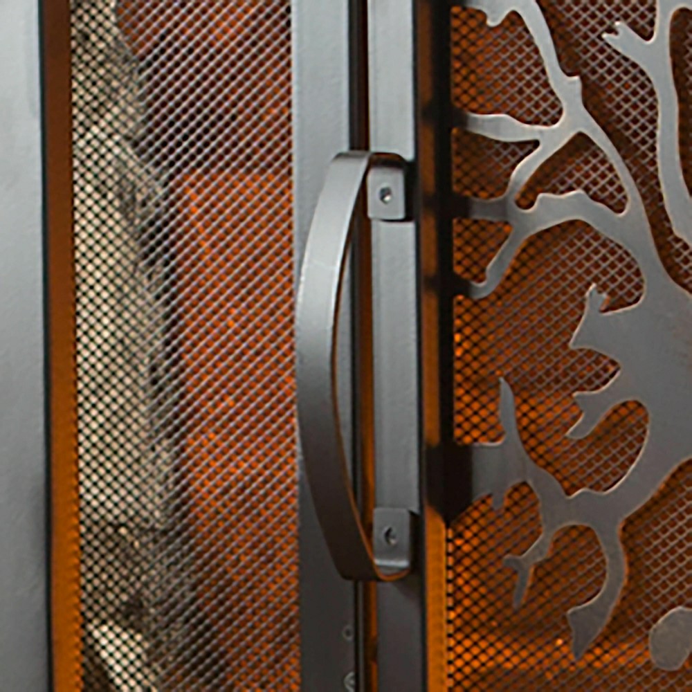 Large Tree of Life Fire Screen with Door | Plow & Hearth