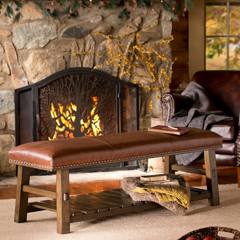 Large Tree of Life Fire Screen with Door | Plow & Hearth