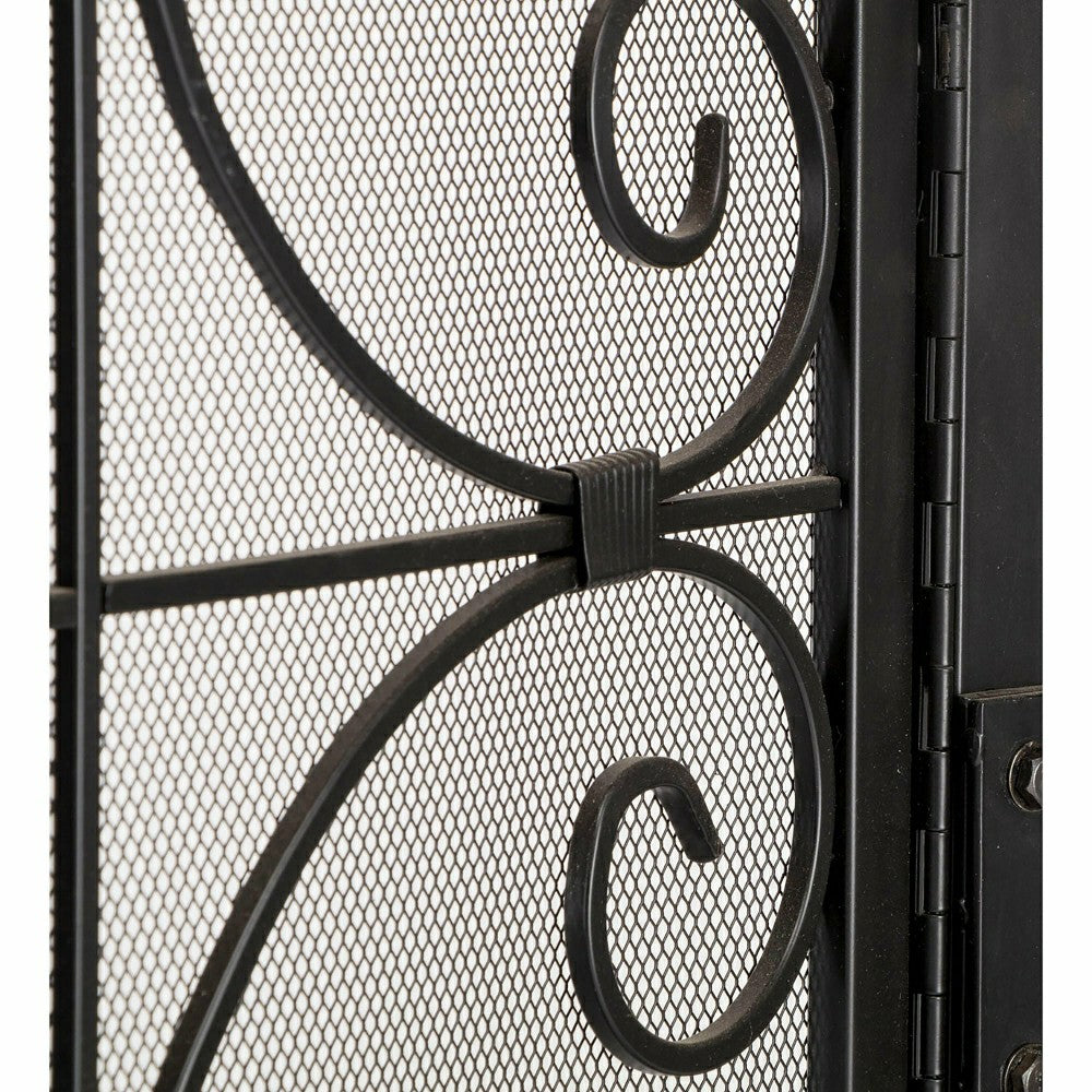 Small Crest Fireplace Screen With Doors | Plow & Hearth