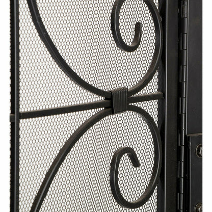 Small Crest Fireplace Screen With Doors | Plow & Hearth