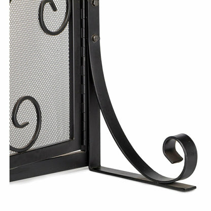 Small Crest Fireplace Screen With Doors | Plow & Hearth