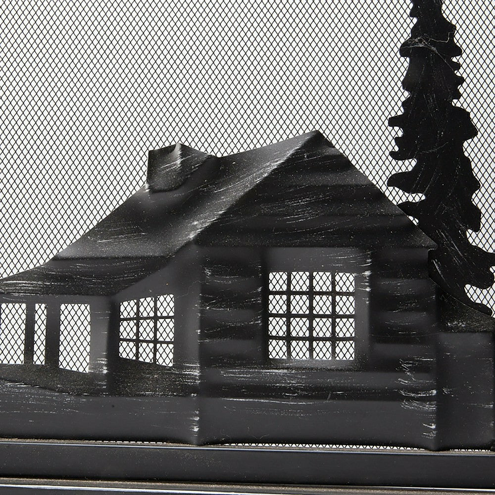 Mountain Cabin Fire Screen | Plow & Hearth