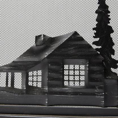 Mountain Cabin Fire Screen | Plow & Hearth