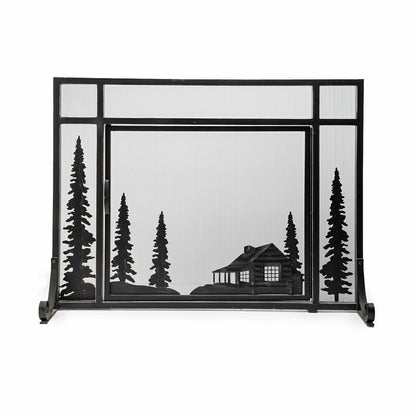 Mountain Cabin Fire Screen | Plow & Hearth