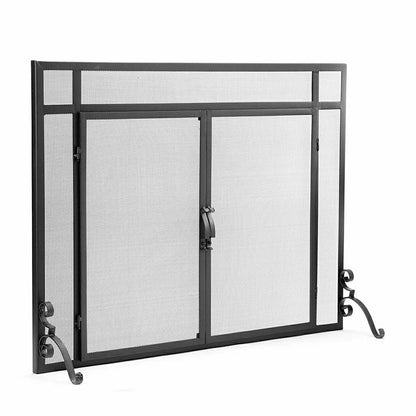 Steel Flat Guard Screen| Fireplace Screens | Plow & Hearth