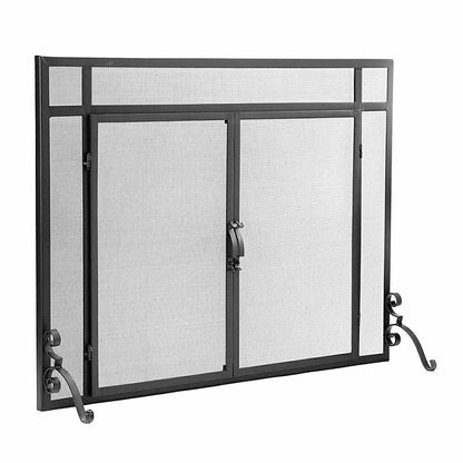 Steel Flat Guard Screen| Fireplace Screens | Plow & Hearth