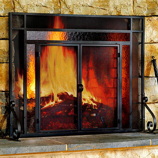 Large Tubular Fire Screen | Plow & Hearth