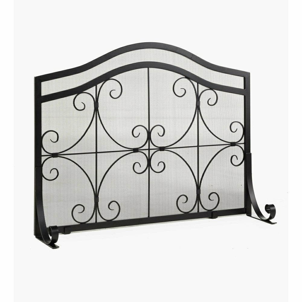 Large Crest Flat Guard Fireplace Screen | Plow & Hearth