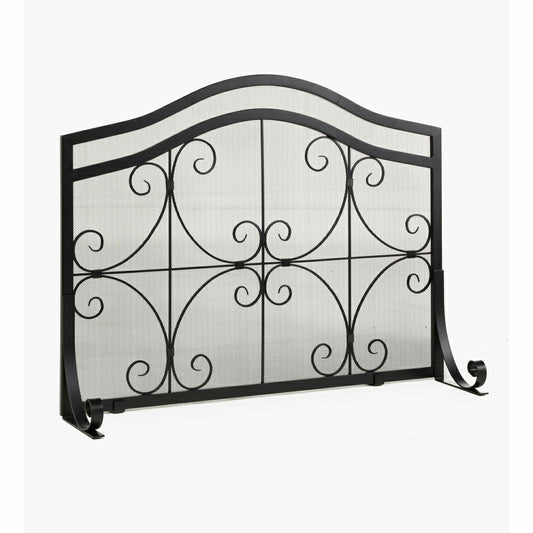 Large Crest Flat Guard Fireplace Screen | Plow & Hearth
