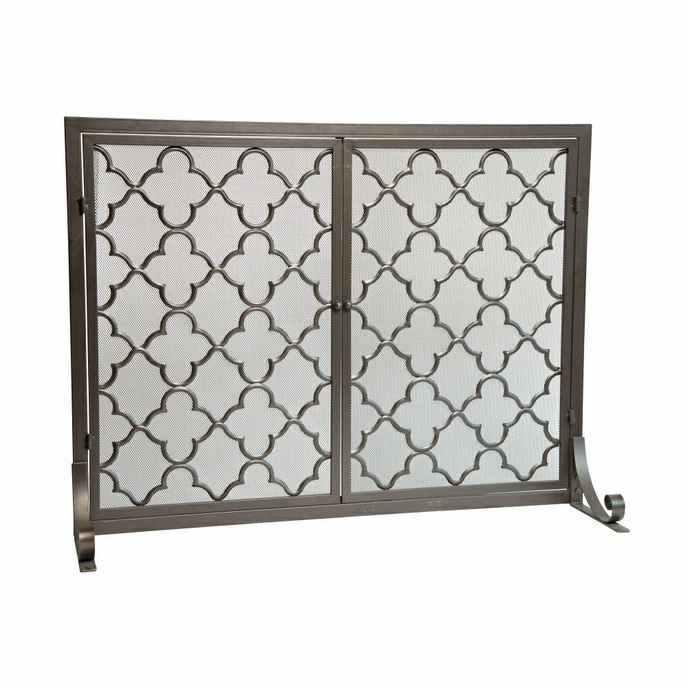 Large Geometric Screen W/Doors | Plow & Hearth