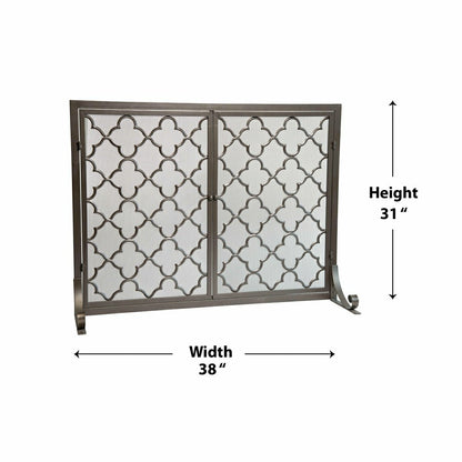 Large Geometric Screen W/Doors | Plow & Hearth