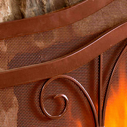 Large Crest Flat Guard Fireplace Screen | Plow & Hearth