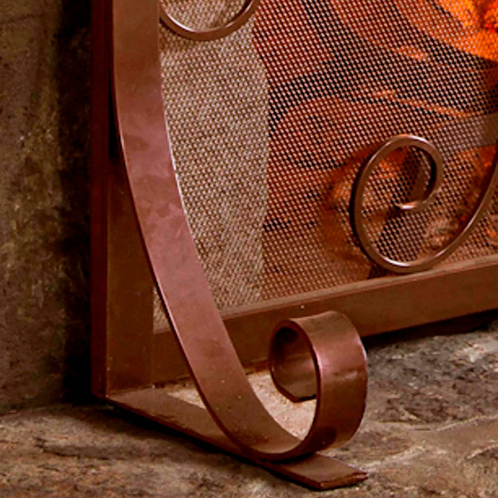 Large Crest Flat Guard Fireplace Screen | Plow & Hearth