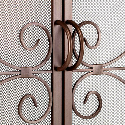 Large Crest Flat Guard Fireplace Screen | Plow & Hearth