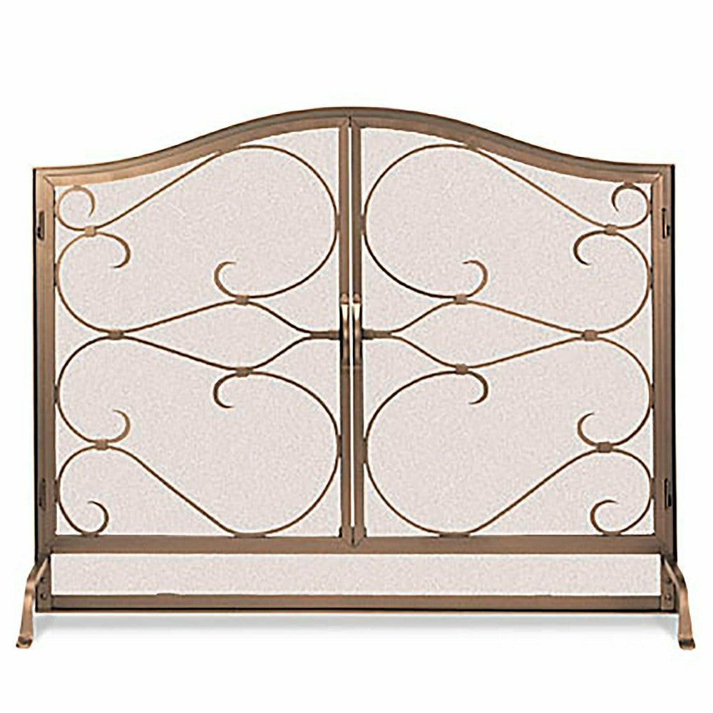 Large Iron Gate Hearth Screen with Doors | Plow & Hearth