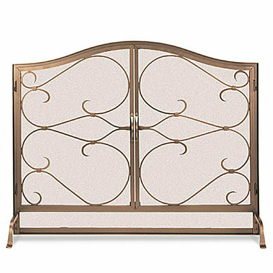 Large Iron Gate Hearth Screen with Doors | Plow & Hearth