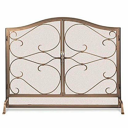 Large Iron Gate Hearth Screen with Doors | Plow & Hearth