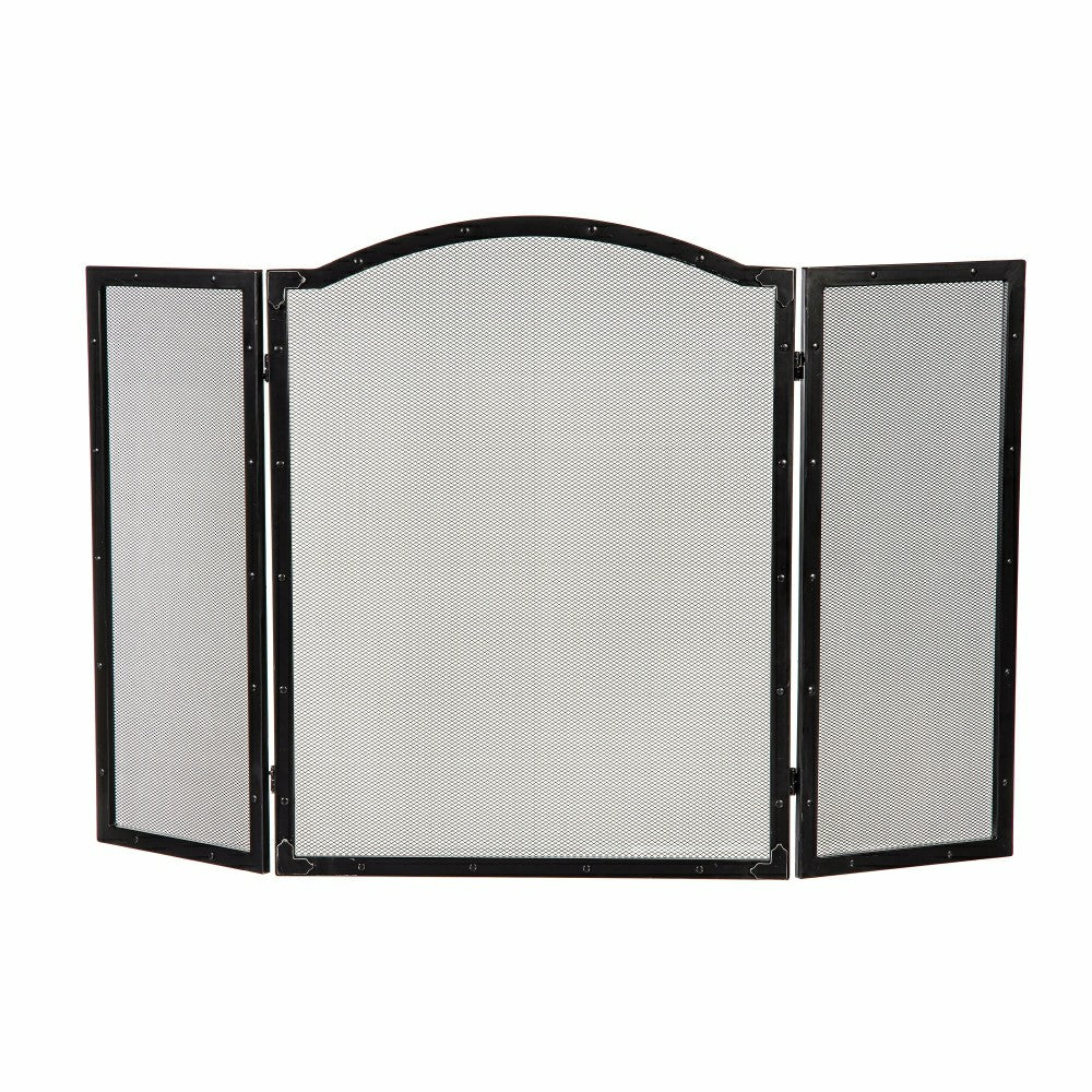 Fortuna Tri-Fold Fireplace Screen | Plow & Hearth