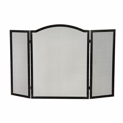 Fortuna Tri-Fold Fireplace Screen | Plow & Hearth