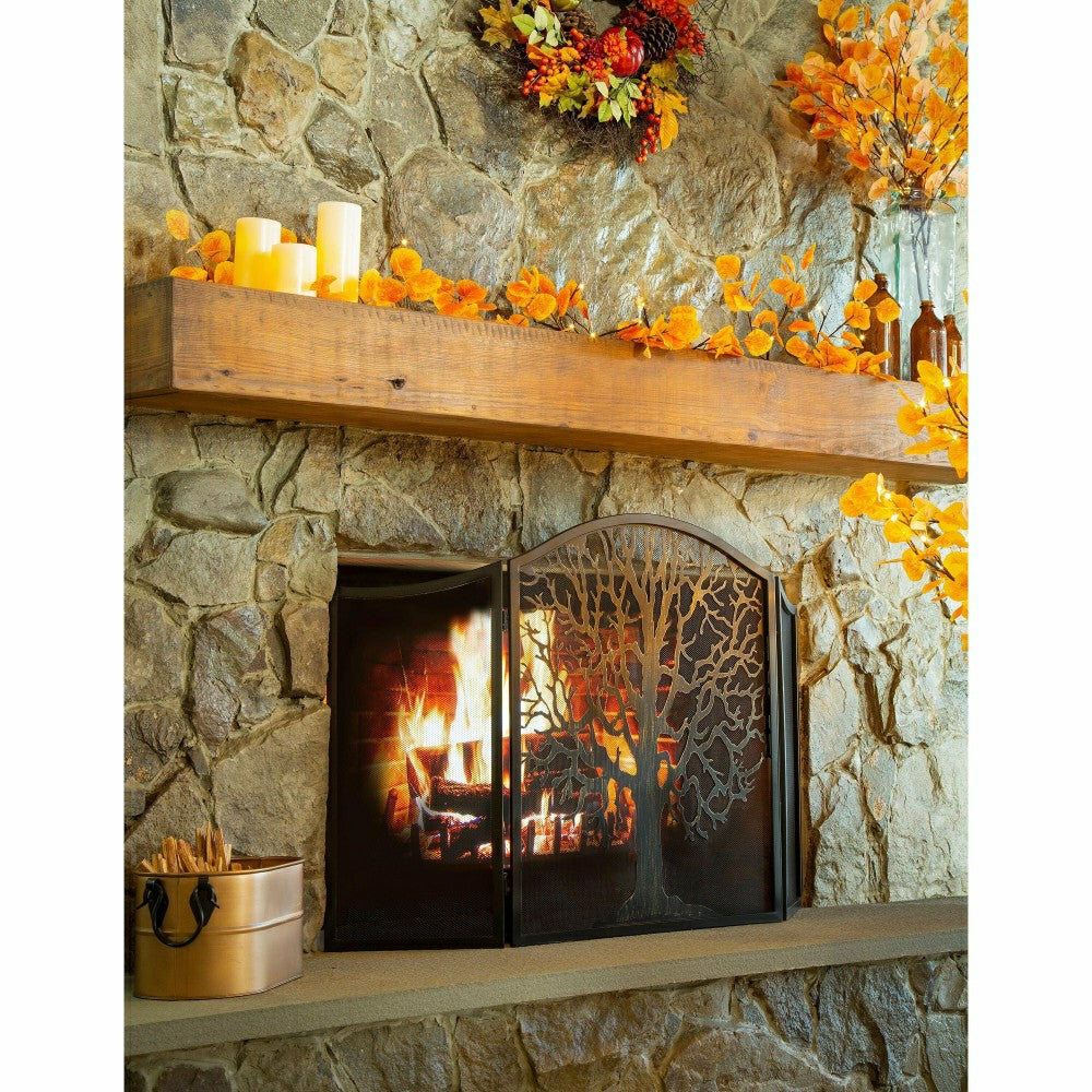 Tri Fold Tree of Life Firescreen | Plow & Hearth