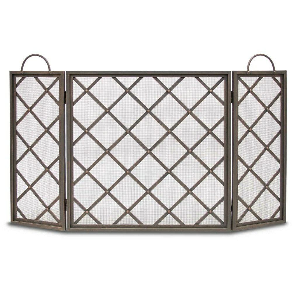 Iron Weave Tri Panel Screen | Plow & Hearth