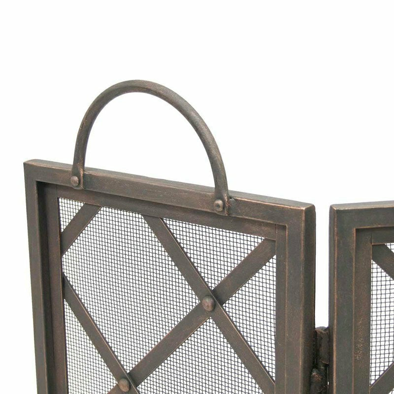 Iron Weave Tri Panel Screen | Plow & Hearth