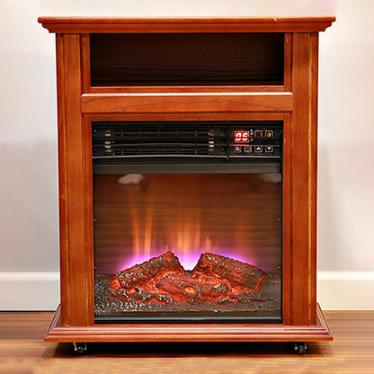 Crestview Mobile Quartz Fireplace Heater on Castors | Plow & Hearth