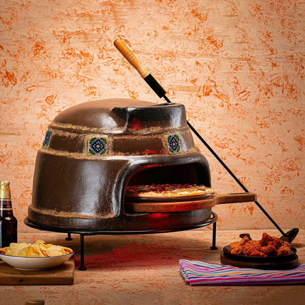Talavera Brown Pizza Oven | Plow & Hearth