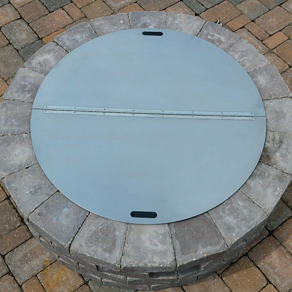 Heavy-Duty Stainless Steel Round Fire Pit Cover | Plow & Hearth