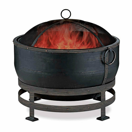 Bronze Cauldron Wood-Burning Fire Bowl | Plow & Hearth