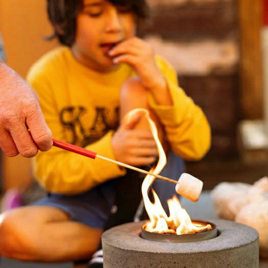 Classic Cylinder Concrete Fire Pit | Plow & Hearth