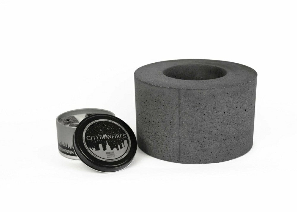 Classic Cylinder Concrete Fire Pit | Plow & Hearth