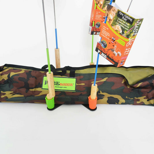6-Piece Campfire Cooking Family Fun Pak with Camo Bag | Plow & Hearth