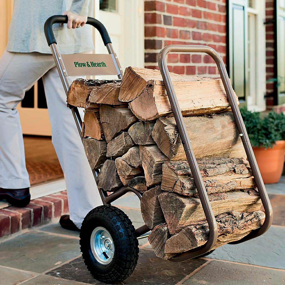 Rolling Log Cart | Plow & Hearth