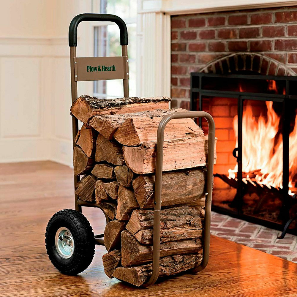 Rolling Log Cart | Plow & Hearth