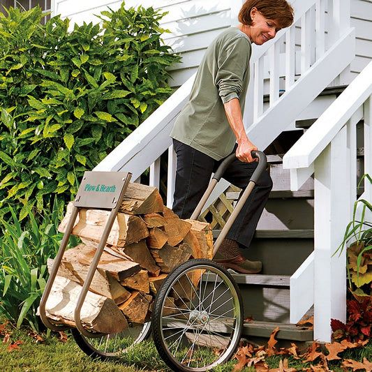 Heavy Duty Wood Caddy | Plow & Hearth