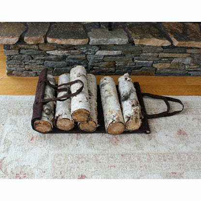 Suede Log Carriers | Plow & Hearth