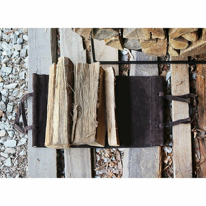 Suede Log Carriers | Plow & Hearth