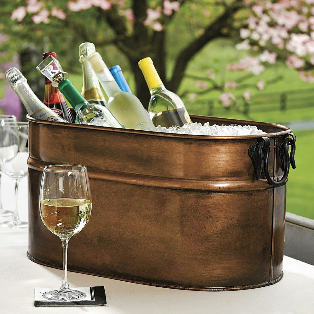 Large Copper Firewood Bucket | Plow & Hearth