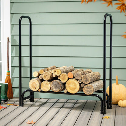 4' Steel Wood Log Rack | Plow & Hearth