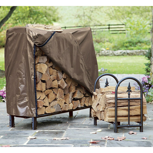 Small Decorative Heavy-Duty Steel Wood Rack | Plow & Hearth