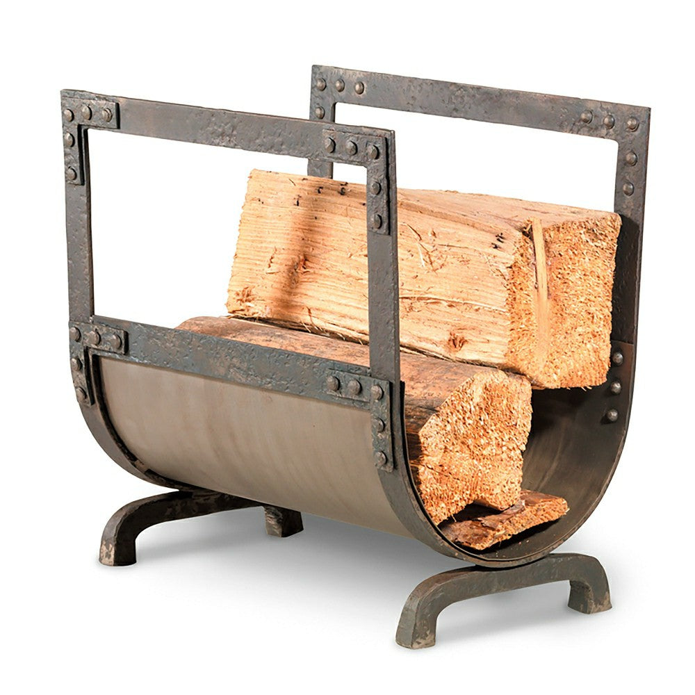 Old World Forged Iron Wood Holder | Plow & Hearth
