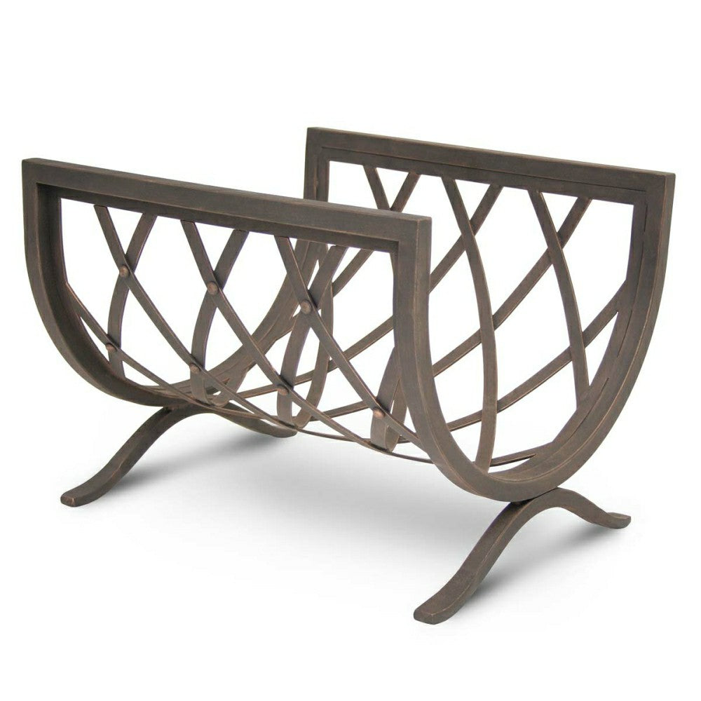 Iron Weave Wood Holder | Plow & Hearth
