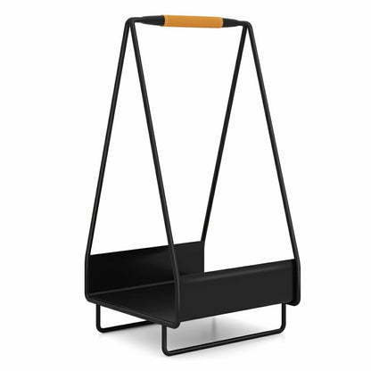 Metal Log Holder with Handle | Plow & Hearth