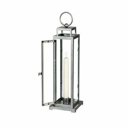 Tower Lantern LED Tapered Set of 3 with Gray Finish | Plow & Hearth