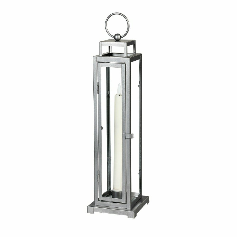 Tower Lantern LED Tapered Set of 3 with Gray Finish | Plow & Hearth