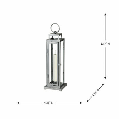 Tower Lantern LED Tapered Set of 3 with Gray Finish | Plow & Hearth