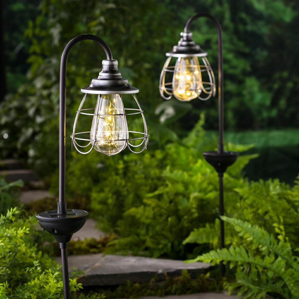 Solar Firefly Garden Pathway Lights, Set of 2 | Plow & Hearth